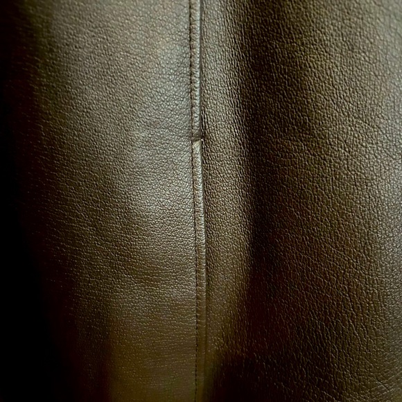 Midnight Velvet women’s soft leather zip Rabbit Fur Collar jacket X-Large #87709 - Picture 6 of 14